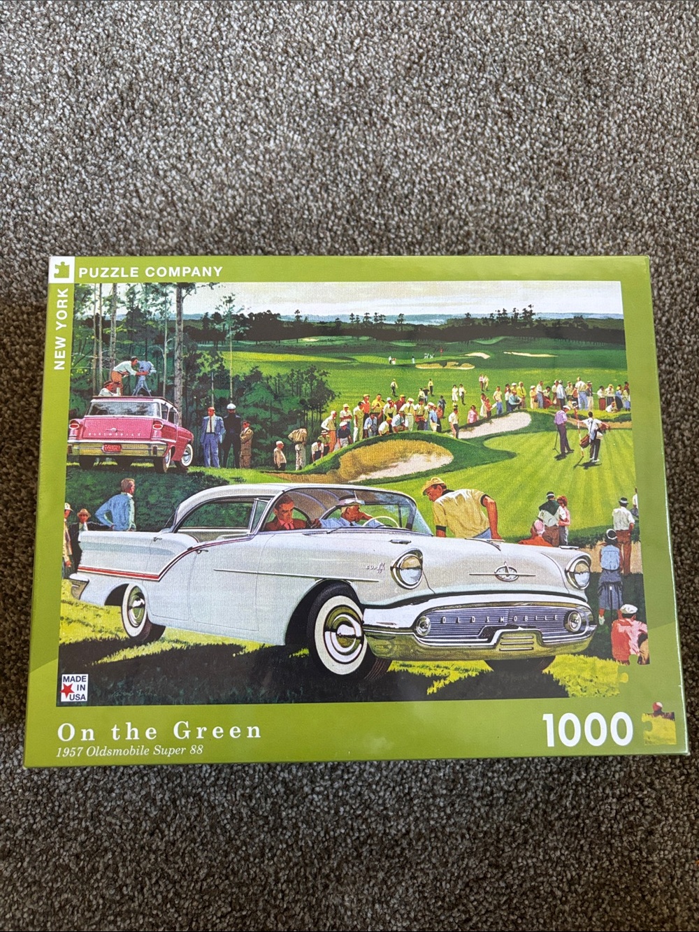 RARE New York Puzzzle Company On the Green 1000 Piece Puzzle